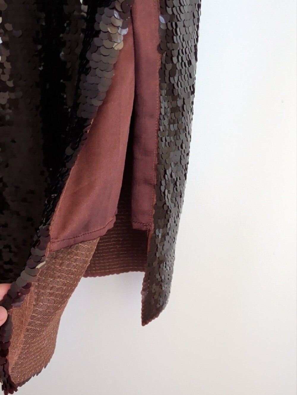 Astr The Label Brown Sequin Pencil Skirt - Picture 3 of 11